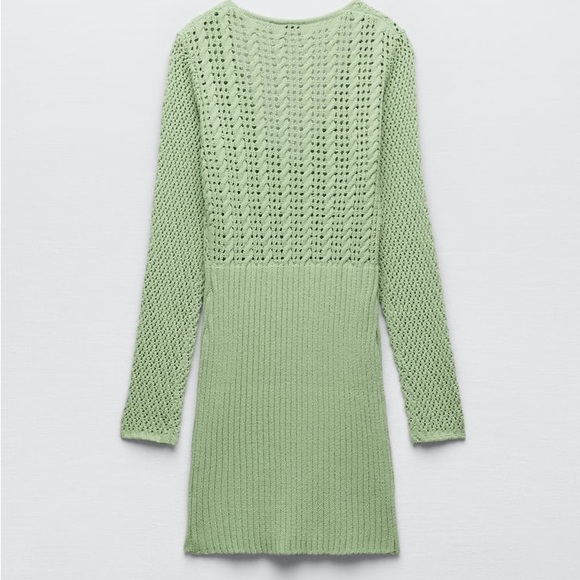 ZARA CHENILLE DRESS - Picture 4 of 7